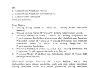 Surat Edaran Kemendikbud Riset dan Teknologi Nomor 14 Tahun 2023